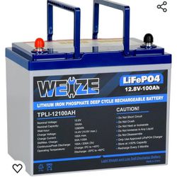 WEIZE 12V LITHIUM CAR BATTERY 