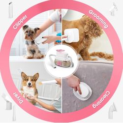 Pet Grooming Kit - 5-in-1 Dog Hair Vacuum