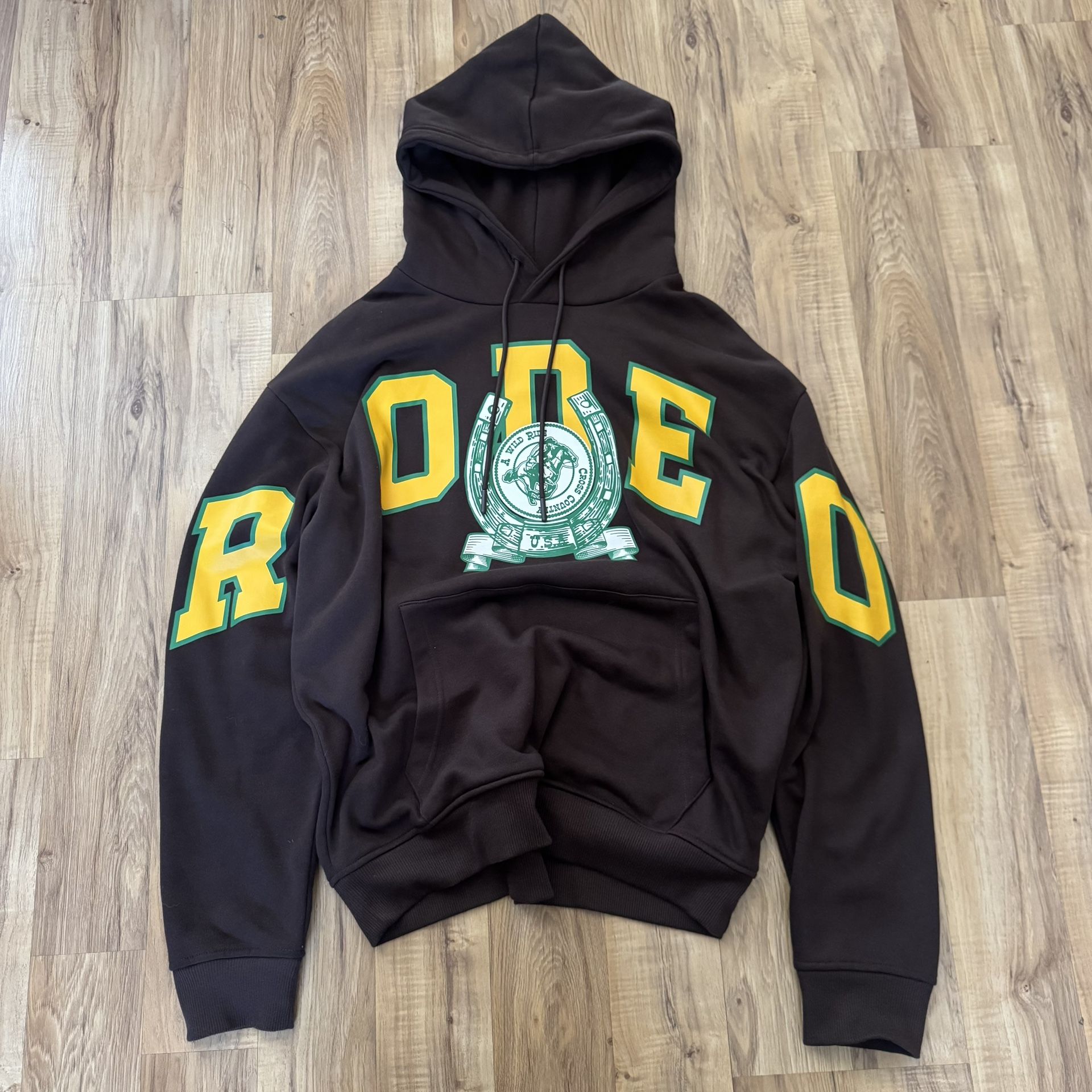 Brown And Yellow Hoodie