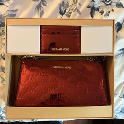 Red Michael Kors, Purse Wallet A Gift Set