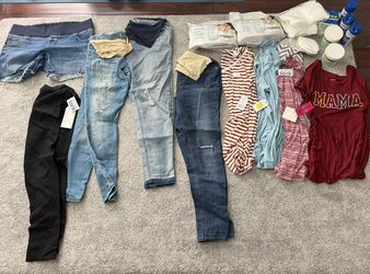 Maternity clothes and postpartum care items