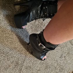 Two Pairs Of Pleaser Heels 