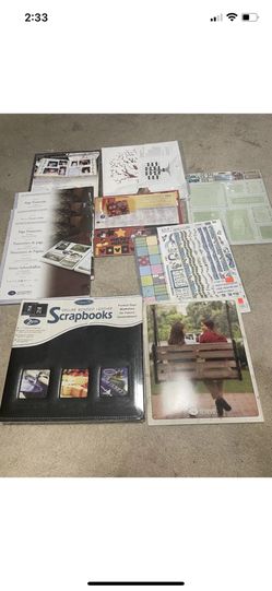 Scrapbook Lot. Creative Memories, Leather Books, Page Protectors, Disney