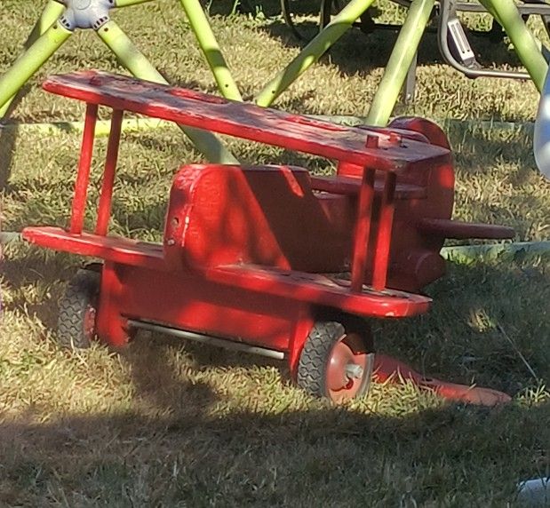 Kids Wooden Ride On Airplane