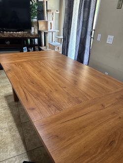 New rectangular dining table
