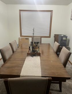 Dining room table and chairs