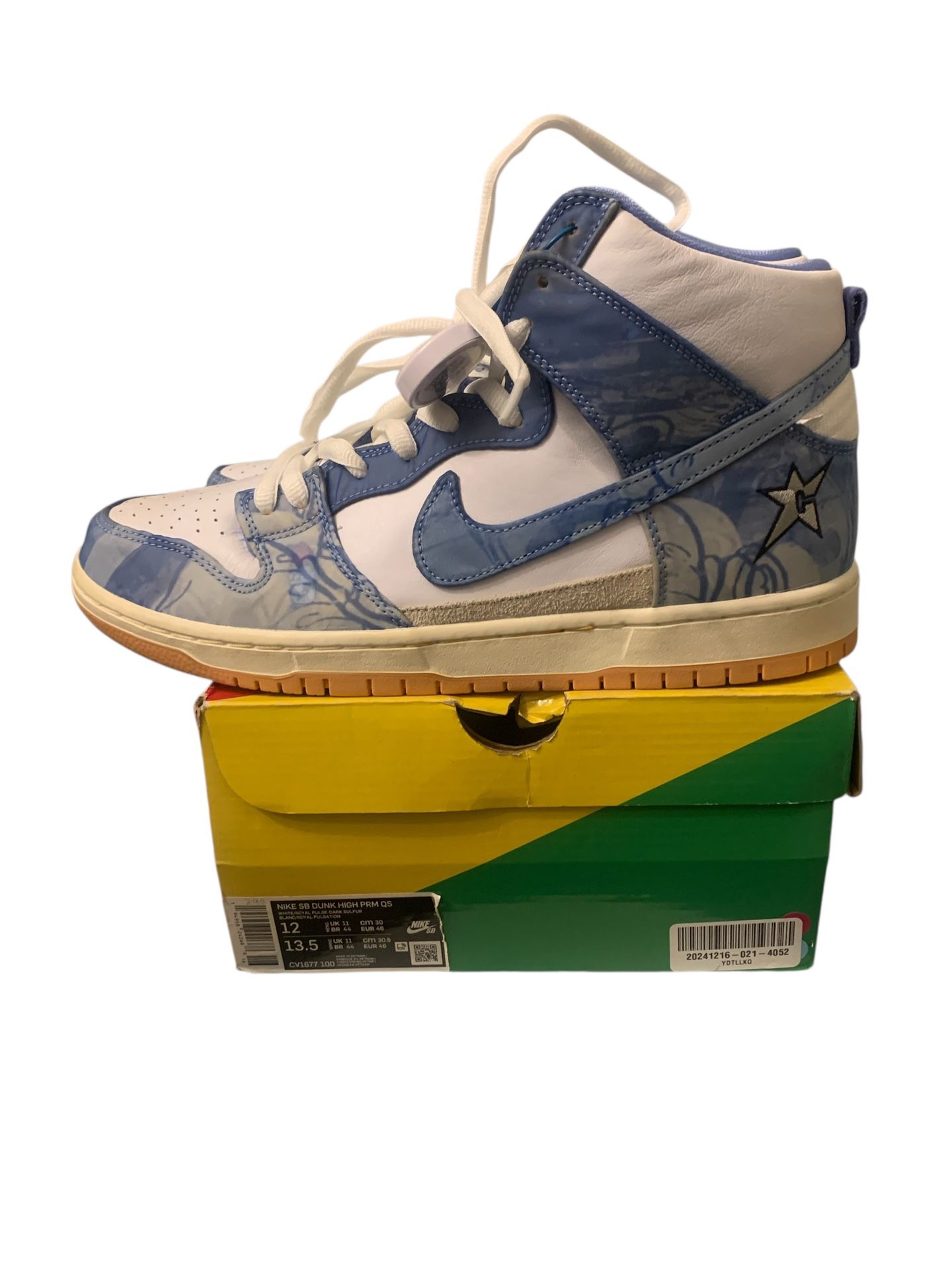 Size 12 - Carpet Company x Nike Dunk SB High Blue Men’s Sneakers New In Box