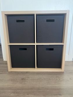 Cube Storage with Bins