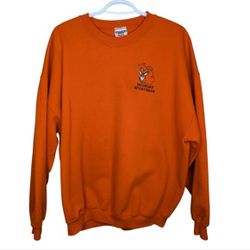 Vintage Jerzees Super Sweats Orange Michigan Sportsman Crewneck