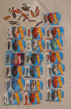 Lot of 19 Hot Wheels Cars (JDM, Honda, Subaru, Porsche, Ultra Hots) + Free Stickers