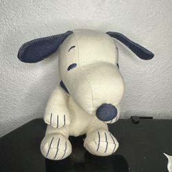 Snoopy American Eagle Denim Plush Stuffed Animal Toy 8” Peanuts Limited Edition