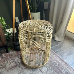 Ratton Boho Style Side Table