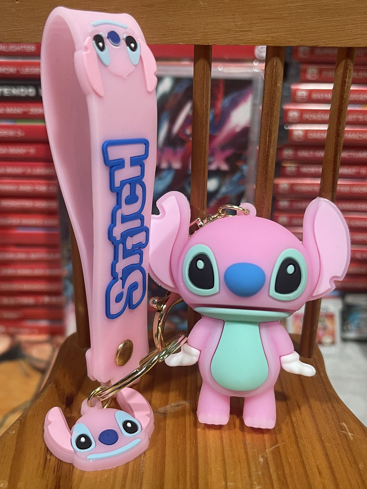 Disney Pink Stitch Keychain 