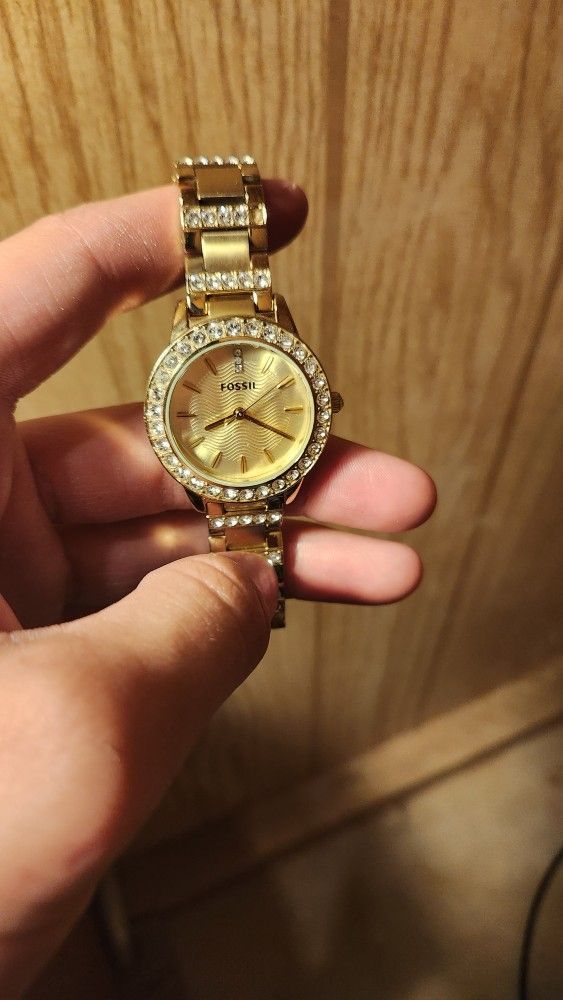 Gold Color Fossil Women's Watch