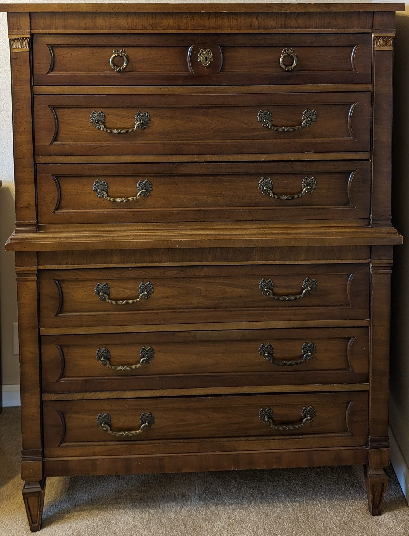 1965 Thomasville French Provincial Chest of Drawers - Certified, Vintage, Antique