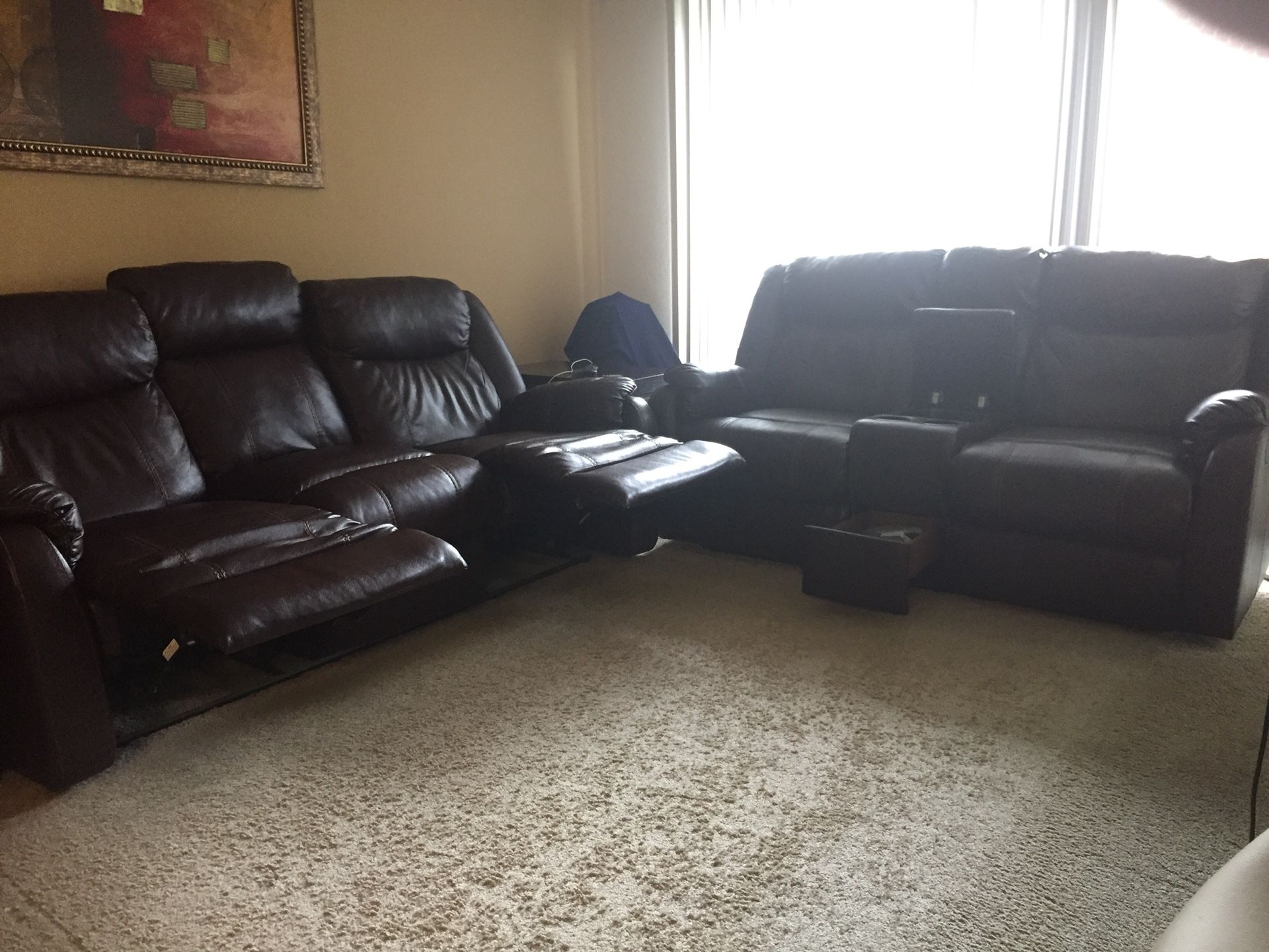 Sofa and loveseat recliner