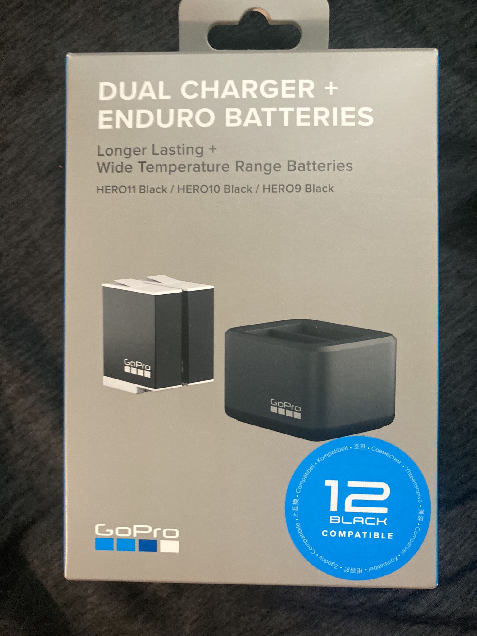 GoPro Enduro Charger And Batteries - for Hero 9, 10, 11, and 12 (not the 13 - it uses different batteries). New! $55