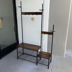 BRAND NEW Coat Rack Entryway Bench Garment Rack Shoe Rack