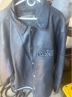 Avirex leather 4x jacket