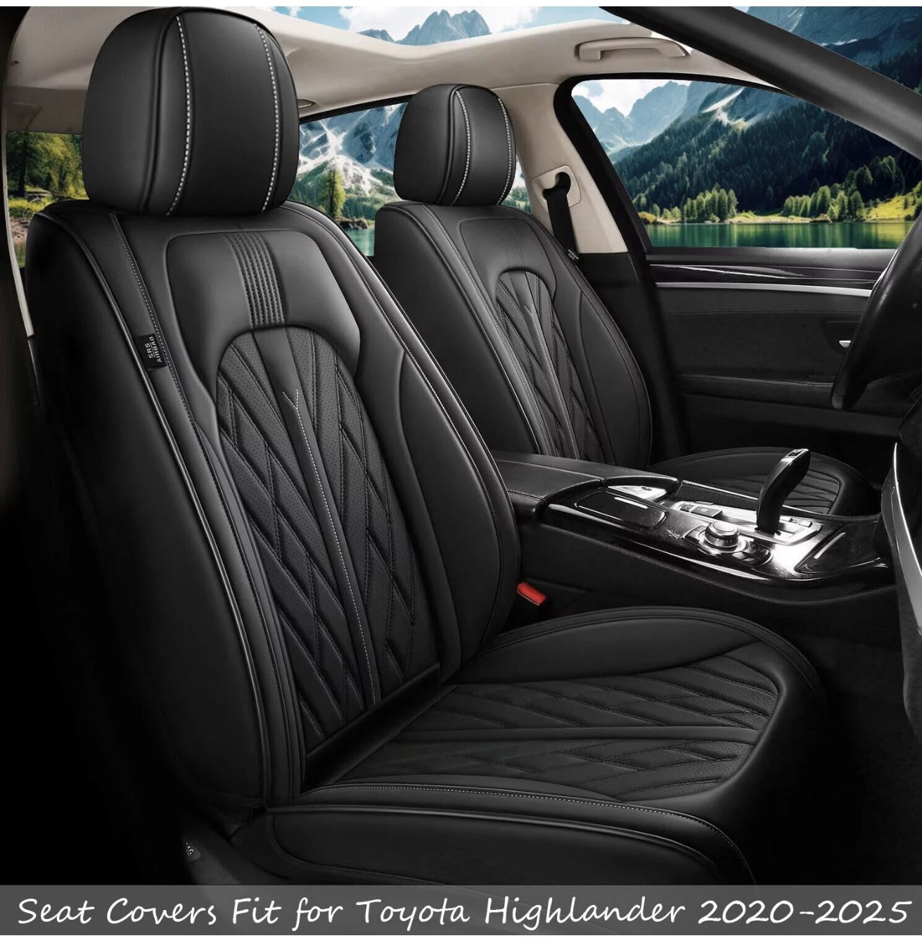 For 2020-2025 Toyota Highlander 7-Seats Seat Covers PU Car Seat Protector