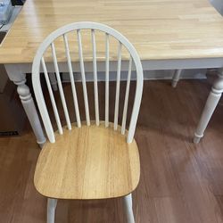 Kitchen/Dining Table 38W x 20D x 33H & 4 Chairs 