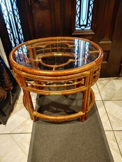 23 inch tall Bamboo Side table