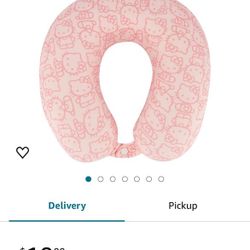 Hello Kitty Neck Pillow. Pink 