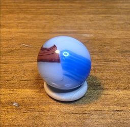 Blue&Red oxblood Akro Marble