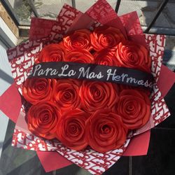 Valentines Ribbon Bouquet 