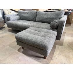 Article Sven 88” Sofa + Ottoman – Good Condition - Professionally Cleaned – Delivery Available
