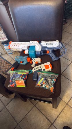 X-shot  and Nerf trio ELITE 2.0 plus nerf bullets