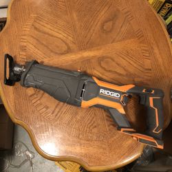RIDGID 18-Volt OCTANE Lithium-Ion Cordless Brushless Reciprocating Saw (Tool-Only) with Reciprocating Saw Used $100 Firm Click On Sergio For Tools
