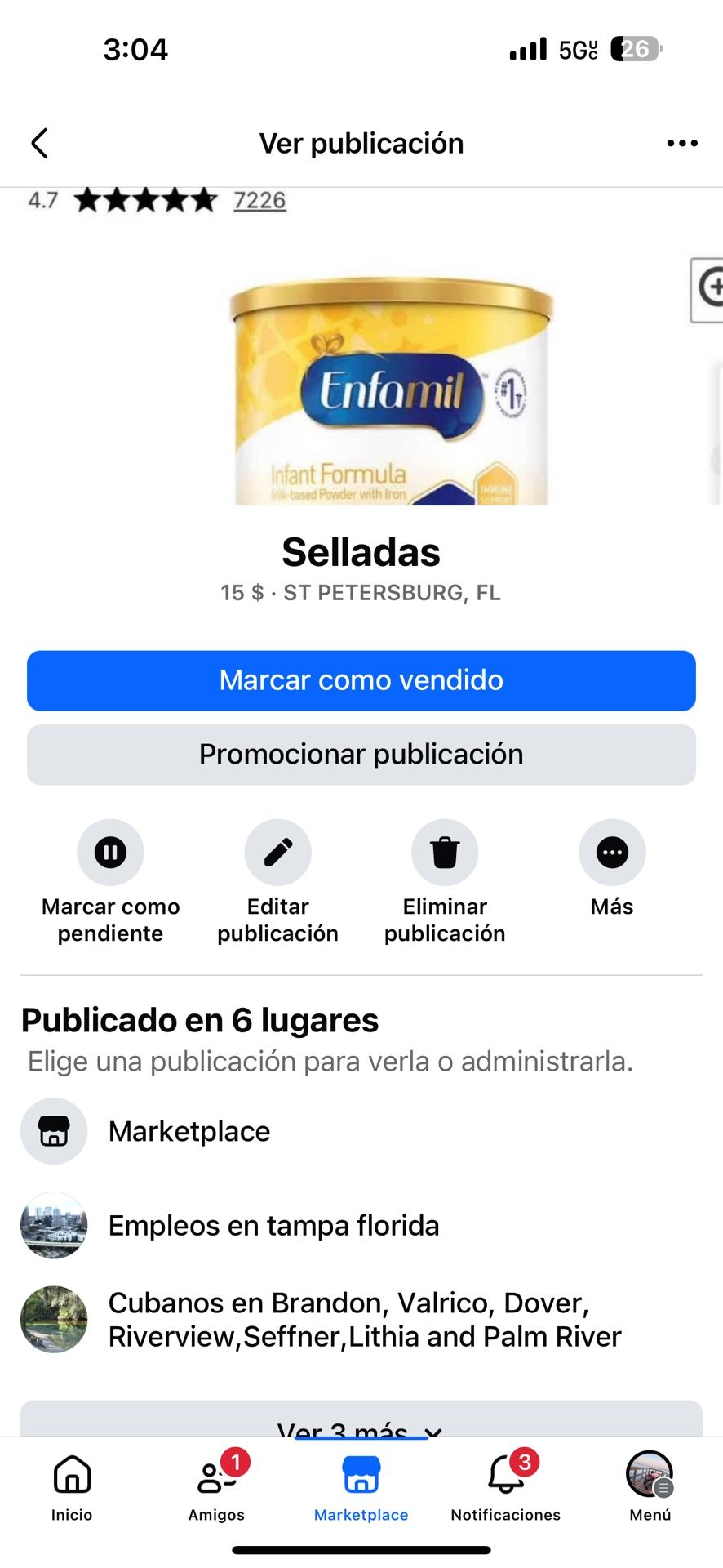 6 Latas Sellas 
