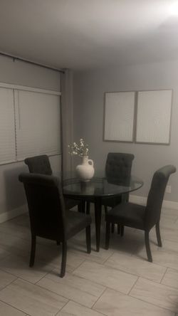 Glass Dining Table , No Chairs