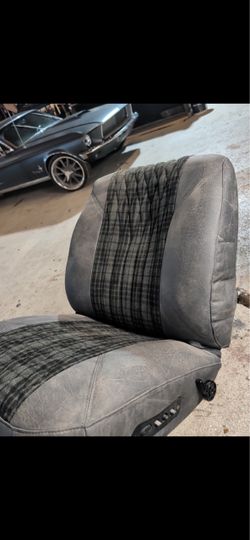 Freshly upholstered OBS seats