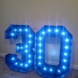 Big Boxed Letters/Number For Events