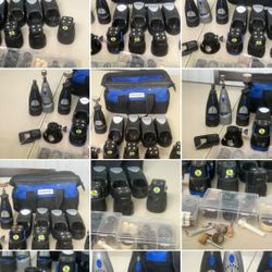 Dremel Model 7700 Cordless Dremel With 2 Dremel 7.2 Volt & Accessories For Parts. Used in good condition with some cosmetic blemishes. There blemishes