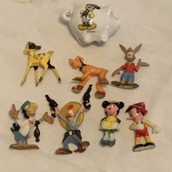 Lot Of (7) Disney Disneykin Figures Figurines Vintage