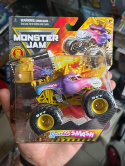 SPIN MASTER MONSTER JAM GOLD TROPHY CARD SERIES #01 SPARKLE SMASH 1:64 NEW 2026