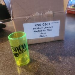 New In Box-24 Acrylic Shot Glasses 