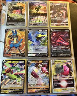 Binder Collection 99 Pokemon Cards (10 Pages) Pikachu Gyarados Lucario Mew Celebrations