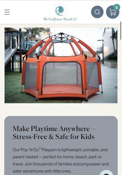 The California Beach Co Pop 'N Go Playpen