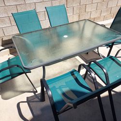 6 CHAIRS PATIO TABLE SET 