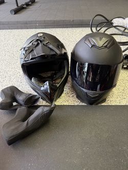 Motorcycle and Motorcross helmets