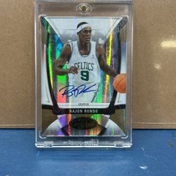 Rajon Rondo Celtics 09-10 Caertified auto card