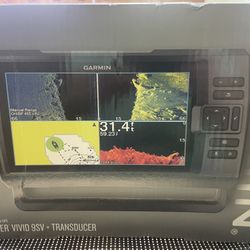 Garmin 9” Stricker vivid 9sv+transducer Fish Finder