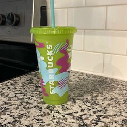 Starbucks Lime Green Tumbler