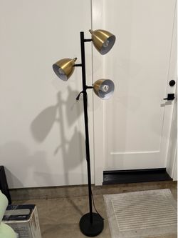 Standing Lamp (Black and Gold)