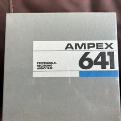 NOS Sealed Ampex Professional Recording Audio Tape 641 reel to reel 7"