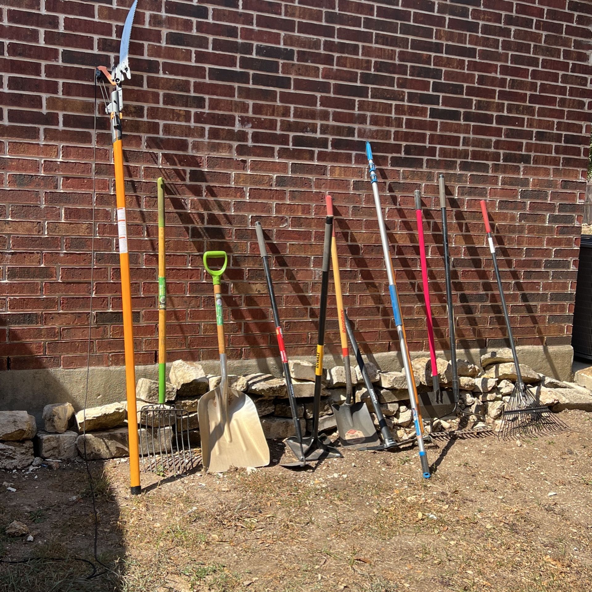 Yard Tools Shovels, Rakes, Limb Cutter, Tamper, Pick Axe for Sale in